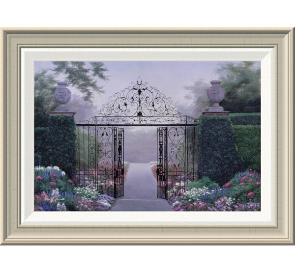 Global Gallery Elegant Garden by Diane Romanello Picture Frame Print